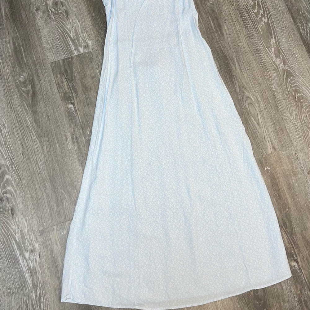 PacSun Cream Strapless Maxi Sundress